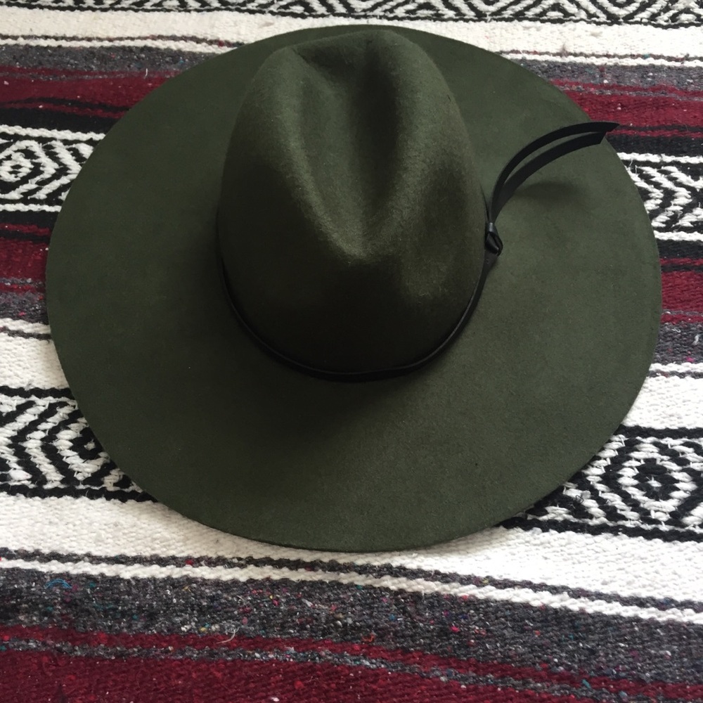 Olive green Boho floppy hat!